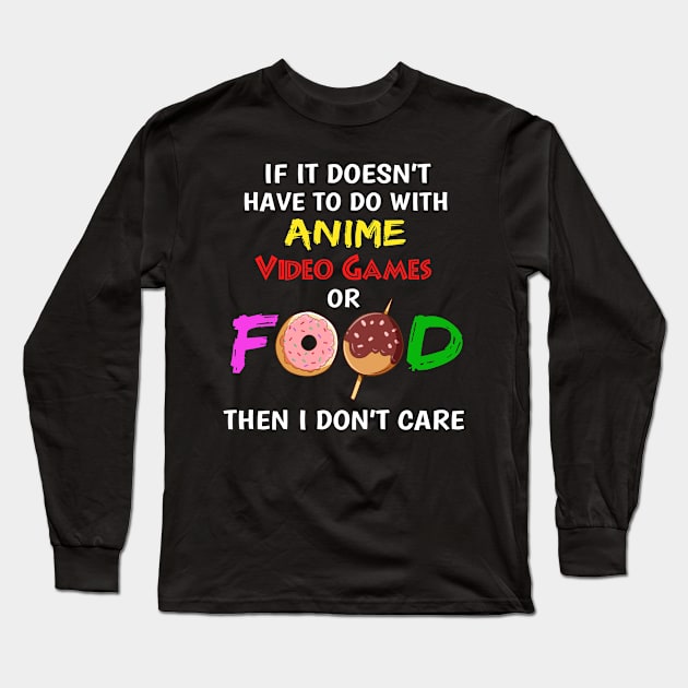 Graphic Novel Anime Gift Manga Kawaii Food Print Long Sleeve T-Shirt by Linco